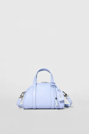 Alo Mini Odyssey Bag in Light Provence Blue Leather