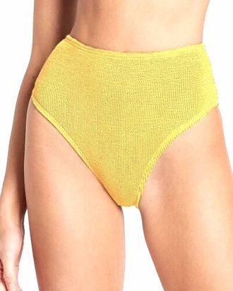 Bond-Eye Womens Palmer High Waist Bikini Bottoms In Yellow