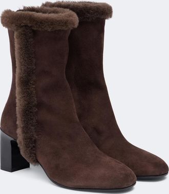 Jimmy Choo London Botines Daze de ante con borrego