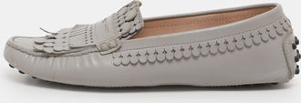 Tod's Tods Grey Leather Loafers