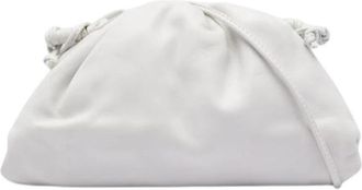 Bottega Veneta Pre-owned Mini Pouch - Dames - Vintage Schoudertas - Wit - ONE Size - Leer - Vintage