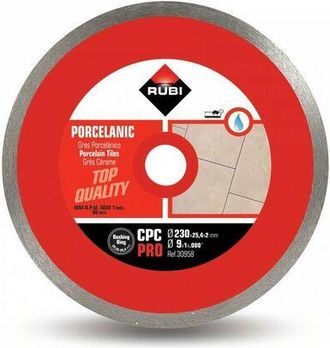 Rubi 30958 Cpc-230 Pro Disco Diamante Gres Porcel&aacute;nico Continuo - Ref: 30958