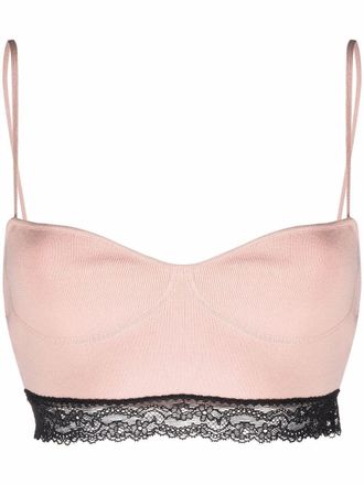Red Valentino Set top e shorts a fiori - Rosa