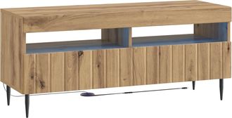 vidaXL Mueble De Tv Led Roble Artisan Madera De Ingenier&iacute;a Vidaxl