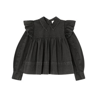 Ganni Donna, Camicette, Nero, S, new