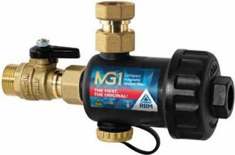 RBM Rbm - Mg1 Filtro Defangatore Magnetico Sotto Caldaia Nero 30700500
