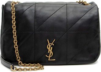 Saint Laurent Black Matelasse Lambskin Monogram Jamie 4.3 Small Shoulder Bag (Authentic Pre-Loved)