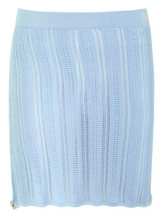 Baobab Corsica openwork mini skirt - Blu