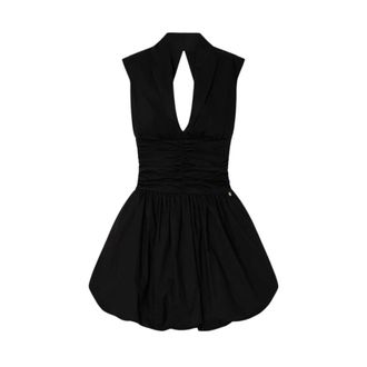 Liu Jo Vestido corto de popelina - Dresses - Mujer - Negro - L