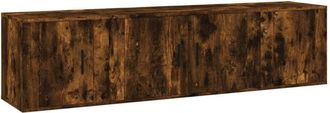 vidaXL Vidaxl - 3 Piece tv Cabinet Set Smoked Oak Engineered Wood