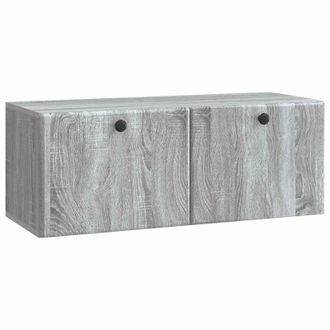 vidaXL Mueble De Tv De Pared 78,5 X 31 X 30 Cm Sonoma Gris Vidaxl
