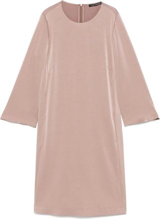 Luisa Cerano Abito corto in raso - Marrone