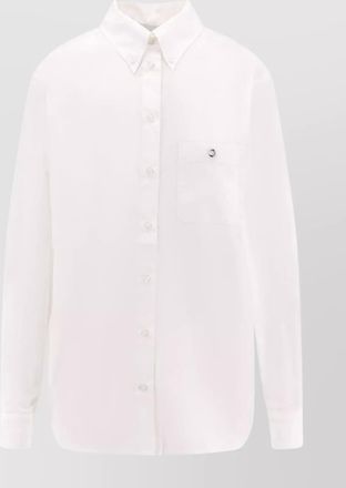 Coperni cotton shirt with pointed collar and pocket