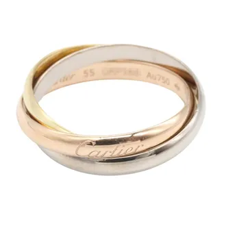 Cartier Gold Silver Yellow Gold (18K) Pink Gold (18K) White Gold (18K) Band Ring (Pre-Owned)