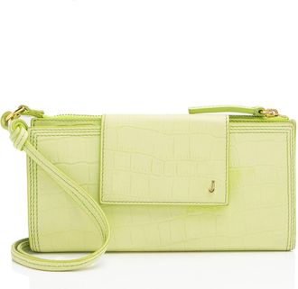 Jacquemus Croc Embossed Leather Le Pichoto Wallet on Strap