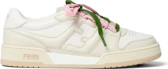 Fendi Schoenen, Dames, Wit, 38 1/2 EU, Slippers