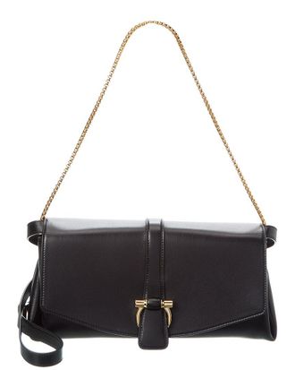 Ferragamo Front Flap Medium Leather Shoulder Bag