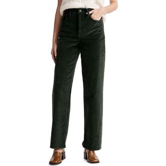 Madewell The Perfect Vintage Wide-Leg Corduroy Pants in Deep Forest at Nordstrom Rack, Size 25