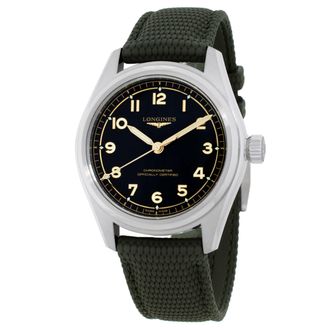 Longines Spirit Pilot Automatic Black Dial Mens Watch L3.809.4.53.9