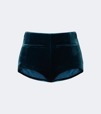 Retrof&ecirc;te Retrof&ecirc;te Menlo velvet micro shorts