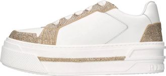 Rene Caovilla Xtra Sneaker - Dames - Sneakers - Wit - 41 EU - Leer - Schoenen