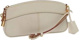 Louis Vuitton Pre-owned Clutches, female, White, Size: ONE SIZE Pre-owned Vintage Clutch Bag