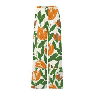 Salsa Elegante Palazzo Broek - Dames - Wijde Broeken - Veelkleurig - S - Broeken