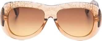 Aquazzura Occhiali da sole Bella 43 - Marrone