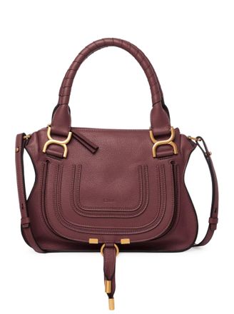 Chlo&eacute; SMALL MERCIE BAG IN GRANATE LEATHER - Chloe - Woman