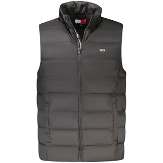 Tommy Hilfiger Mens Lightweight Puffer Vest - Grey Nylon - Size X-Large