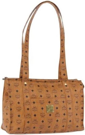 MCM Pre-owned Tote Bag - Dames - Vintage Schoudertas - Bruin - ONE Size - Leer - Vintage