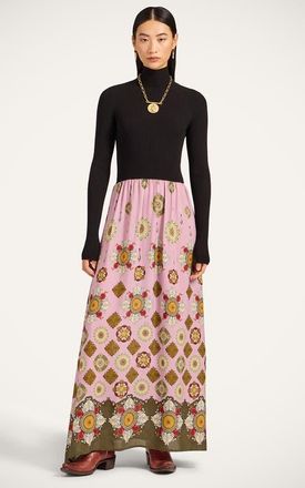 La DoubleJ Lunaria Foulard Dress in Nucleus Black at Nordstrom, Size X-Large