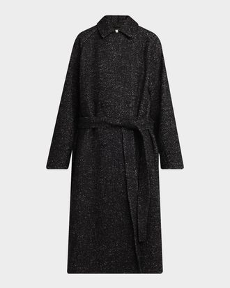 The Row Macaria Belted Wool Oversized Coat