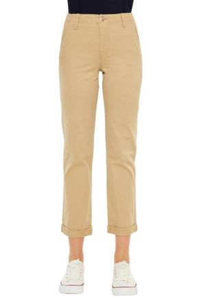 Kancan Carol High Rise Slim Chino Pants in Tan at Nordstrom, Size 3127