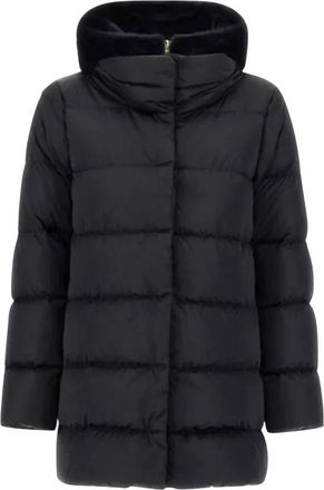 Herno A-shape Donsjas - Dames - Dons jassen - Zwart - 2XL - Polyester - Jassen