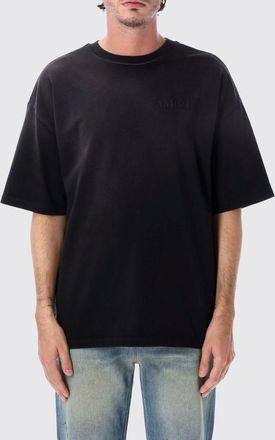 Amiri T-shirt in cotone con stampa paisley e logo a contrasto