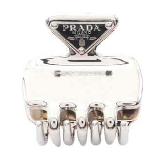 Prada Pre-owned Vintage Haarclip - Dames - Vintage Accessoires - Grijs - ONE Size - Vintage