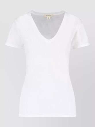 Nili Lotan plain short sleeve v neck top