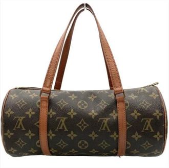 Louis Vuitton Pre-owned Vintage Stoffen Handtas - Dames - Vintage Handtas - Bruin - ONE Size - Vintage