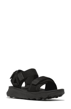FitFlop NEO-D-HYKER (XT) Water Resistant Walking Sandal in All Black at Nordstrom, Size 9