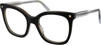 Polaroid Zwarte vierkante optische monturen met veerscharnier - Dames - Brillen - Zwart - ONE Size - Accessoires