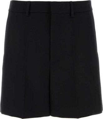 Valentino Garavani Bermuda Shorts - Heren - Korte Broeken - Zwart - M - Wol - Korte Broeken