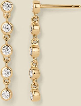 Made by Mary CZ Poppy Tennis Stud Earrings
