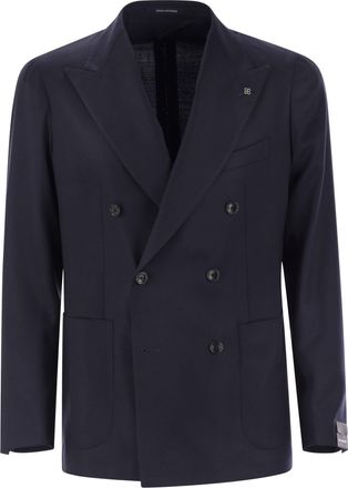 Tagliatore Double Breasted Virgin Wool Jacket