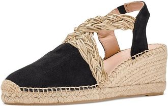 Eric Michael Carolyn Womens Wedge Shoes Black 1 : EU 40 (US Womens 9.5-10) M (B), Leather