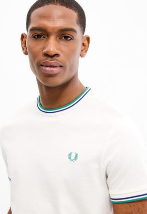Fred Perry Mens Ribbed trim T-shirt