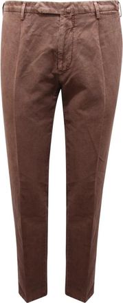 Santaniello Evoluto Katoen/Linnen Broek - Heren - Chinos - Bruin - L - Katoen - Broeken