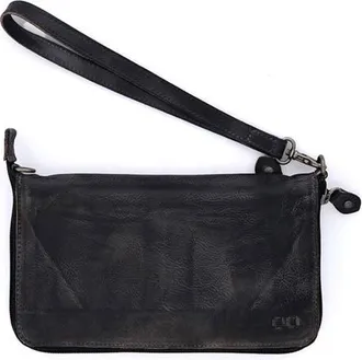 Bed Stü Templeton II Wallet in Black Grey Rustic at Nordstrom