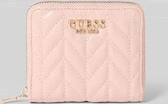 Guess Portemonnaie mit Logo-Applikation Modell Cheryl in Rosa, Gr&ouml;&szlig;e 1