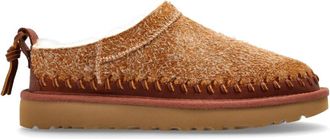 UGG Klassieke Micro Biarritz-slippers - Dames - Pantoffels - Bruin - 37 EU - Wol - Schoenen